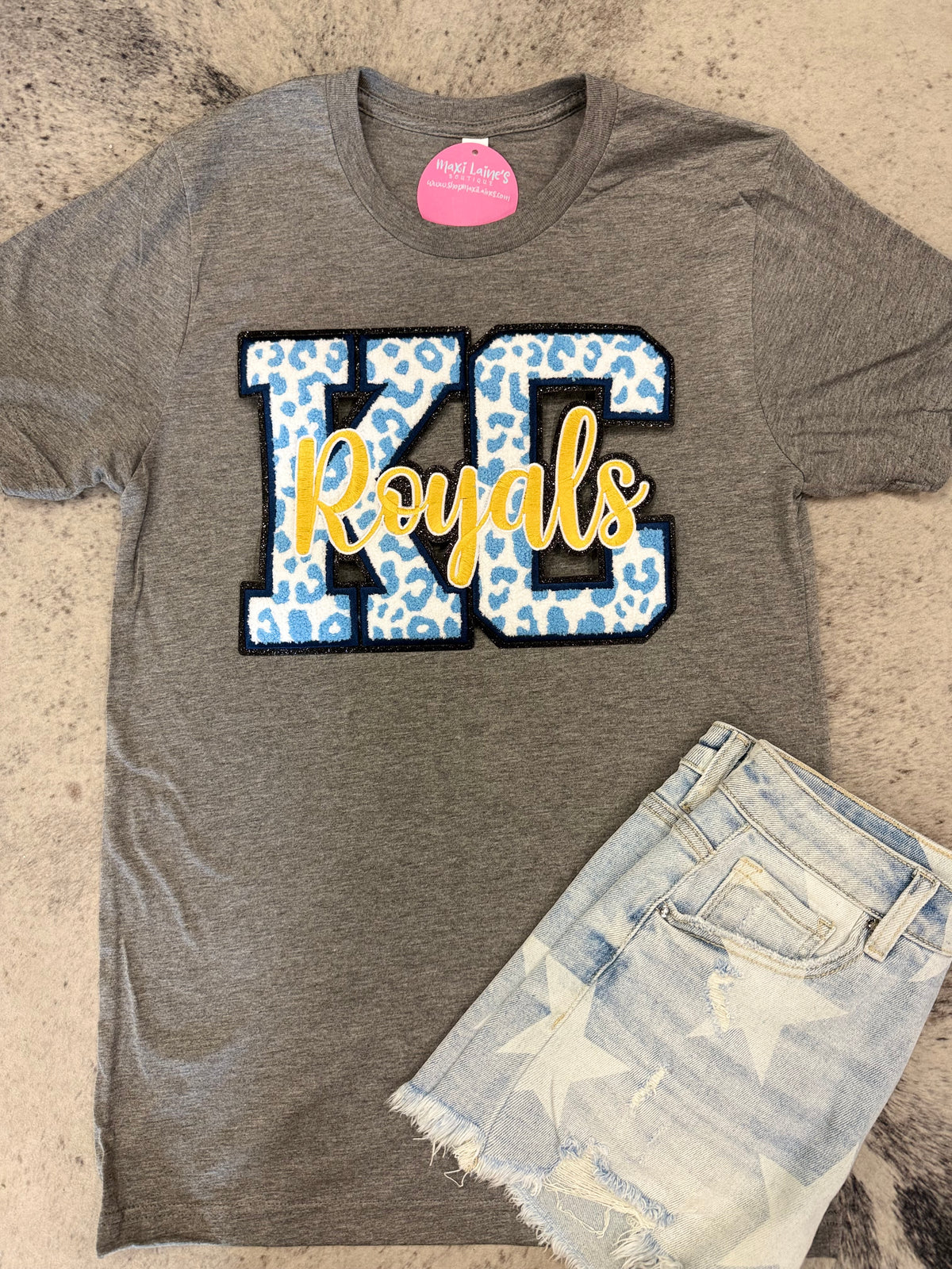 KC Royals Tee w/Chenille Patch
