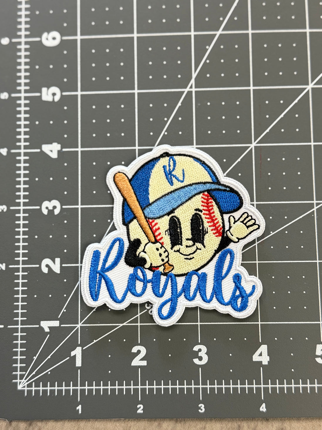 KC Royals Baseball Guy Patch
