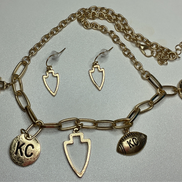 KC Charm Necklace and Earring Set