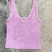 Reversible Neckline Cropped Tank