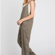 Front Pocketed Jumpsuit