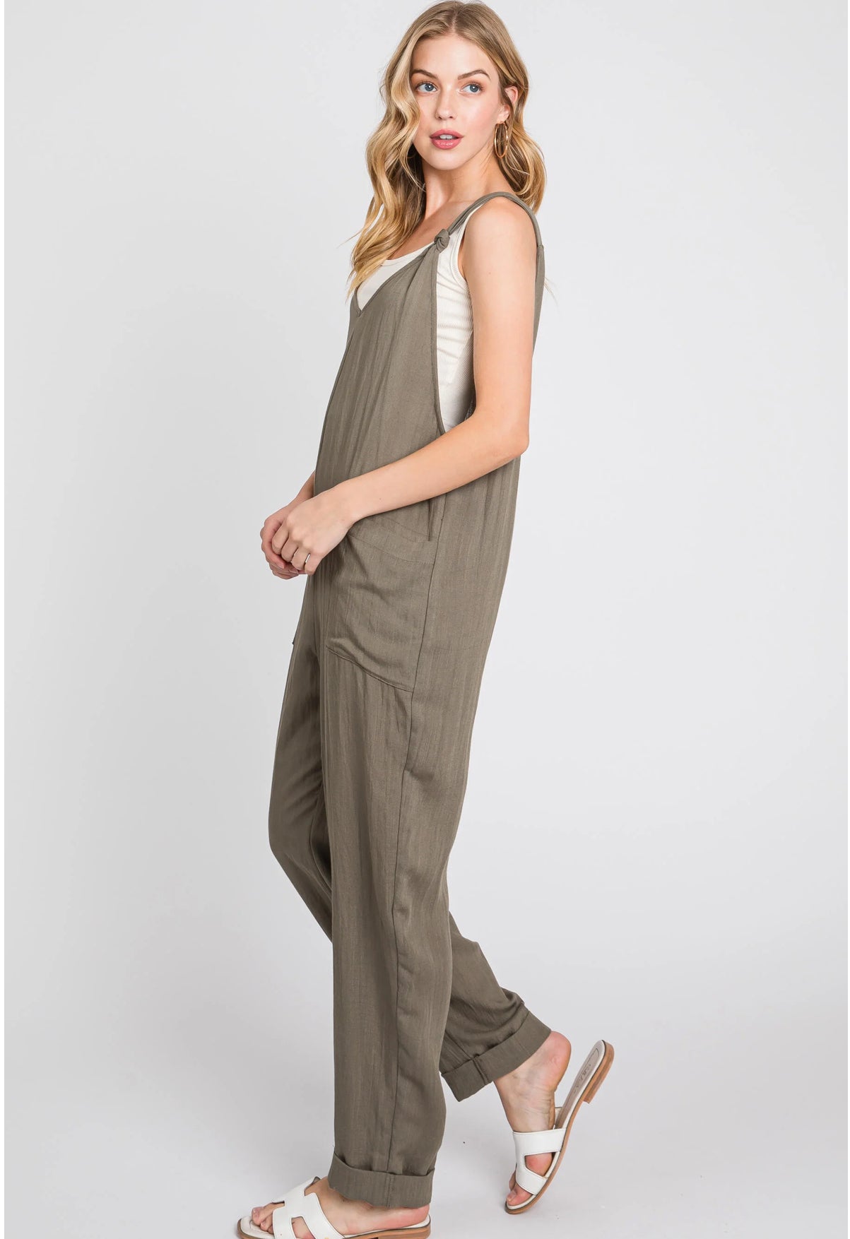 Front Pocketed Jumpsuit