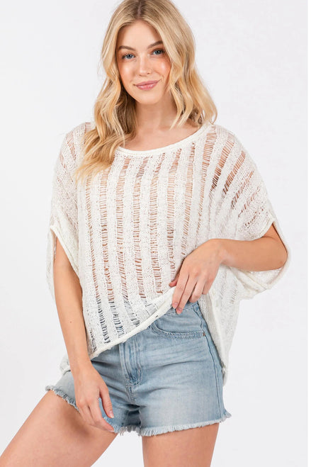 Knit Sweater (White)