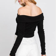 Off Shoulder Crop Top