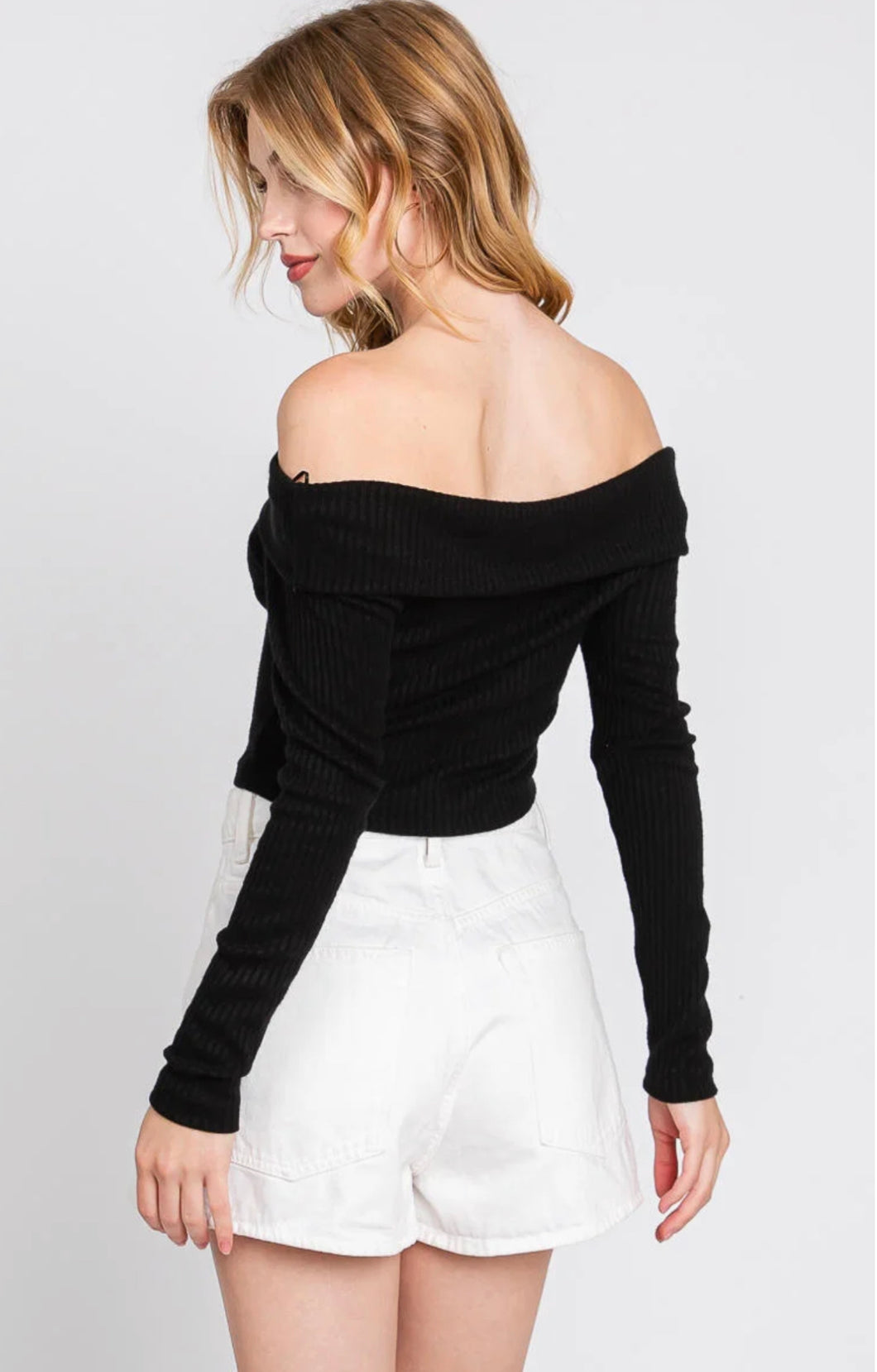 Off Shoulder Crop Top