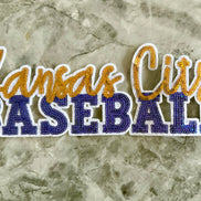 Kansas City Baseball Royals Tee w/Sequin Patch
