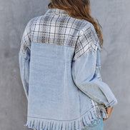 Plaid and Denim Jacket