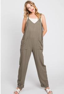 Front Pocketed Jumpsuit