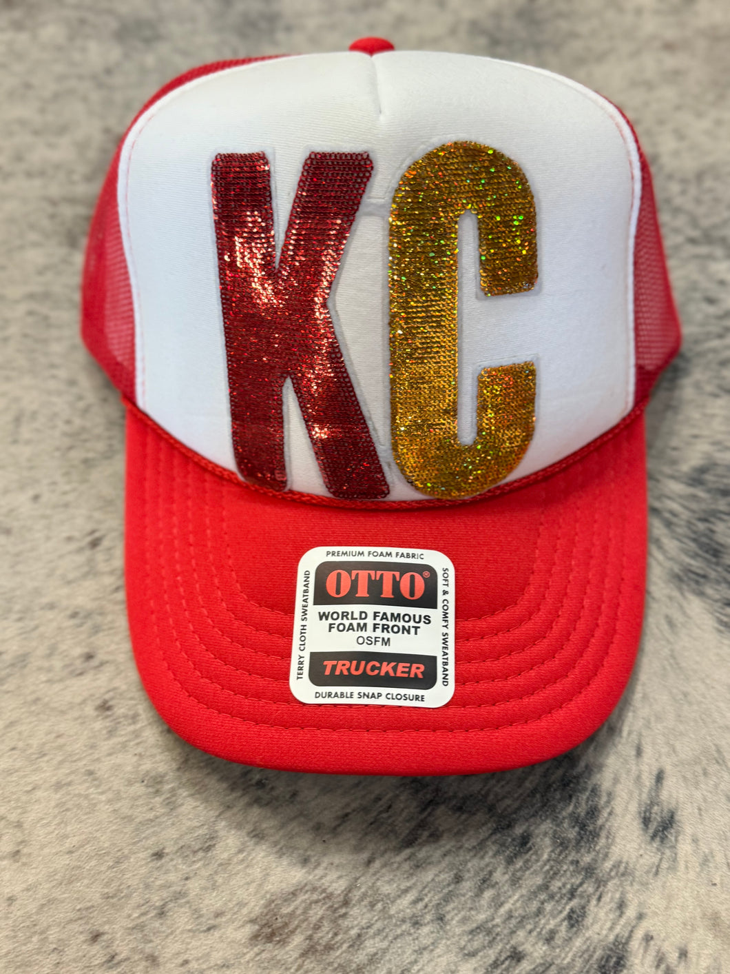 KC Sequin Trucker Hat