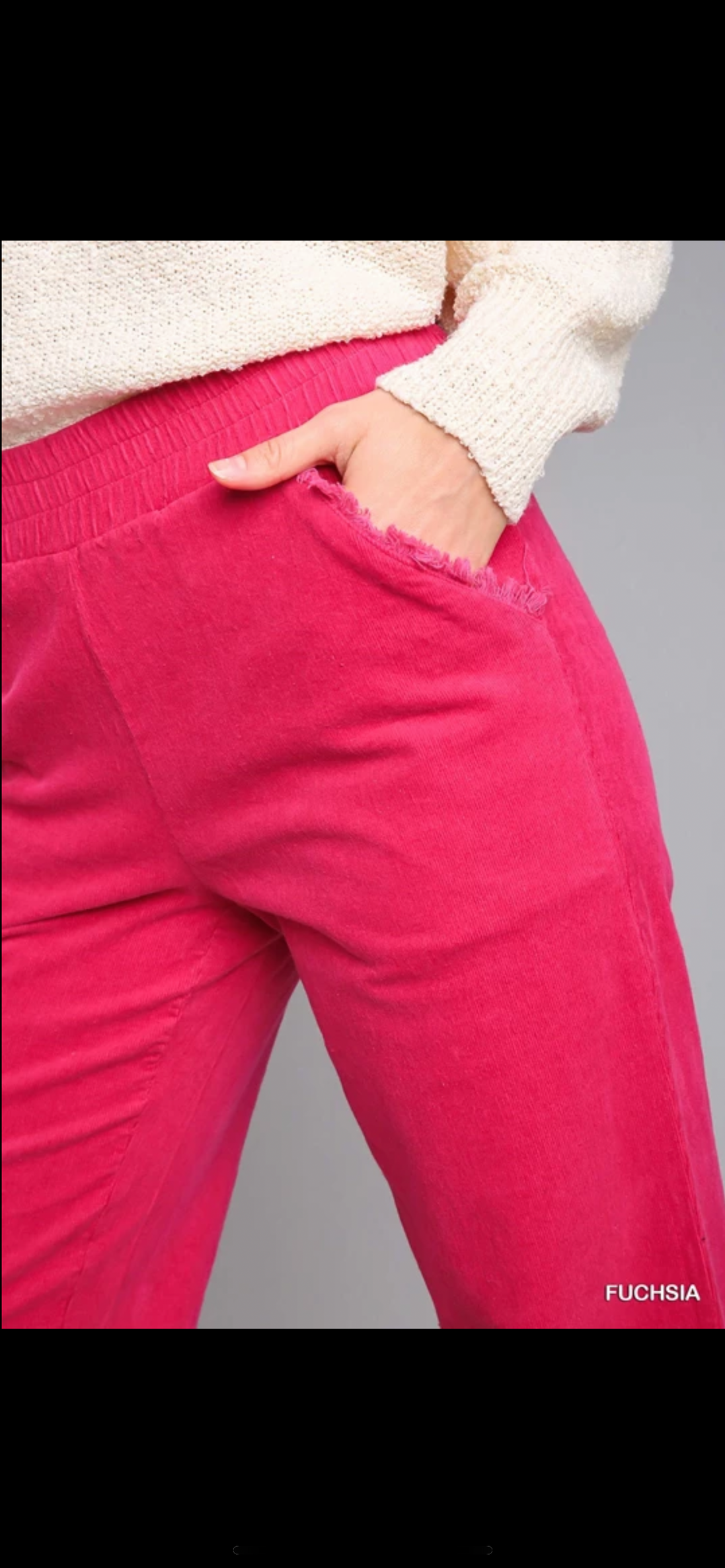 Wide Leg Corduroy Pants