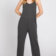 Front Patch Pocket Roll-Up Jumpsuit
