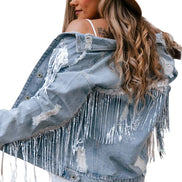 Fringe Denim Jacket