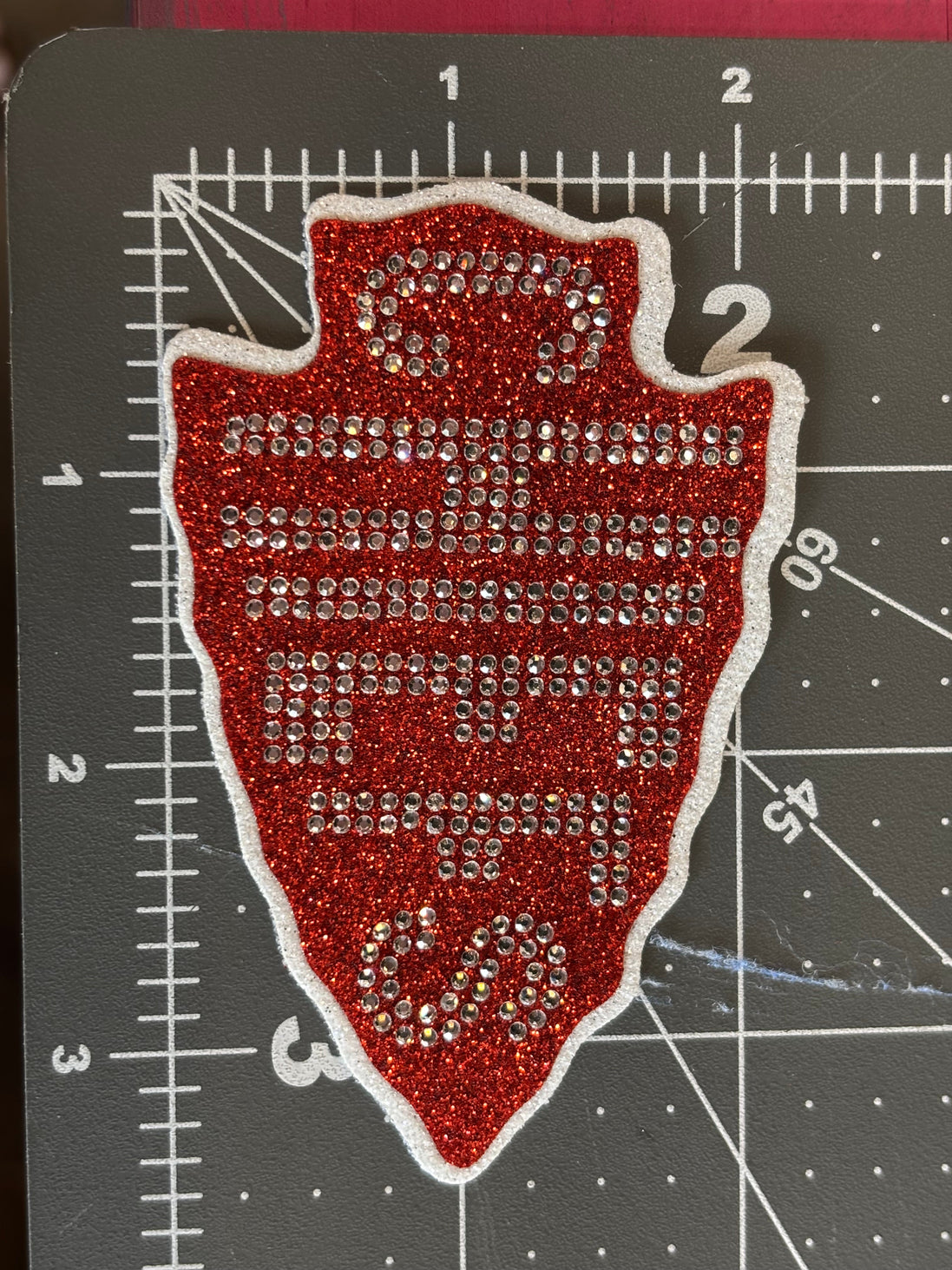 Rhinestone Transfer Arrowhead Chiefs