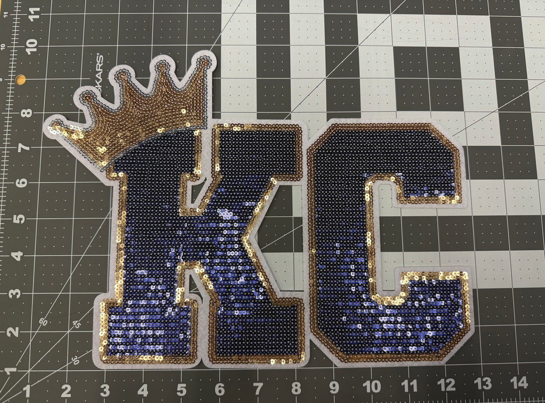 KC Crown Sequin X-Large Patch