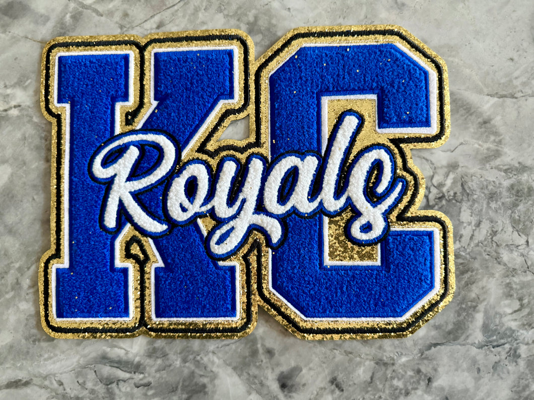 Chenille KC Royals X-Large Patch
