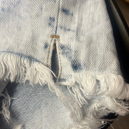 RISEN High Rise Vintage Acid Wash Denim Jean Shorts