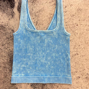 Reversible Neckline Cropped Tank