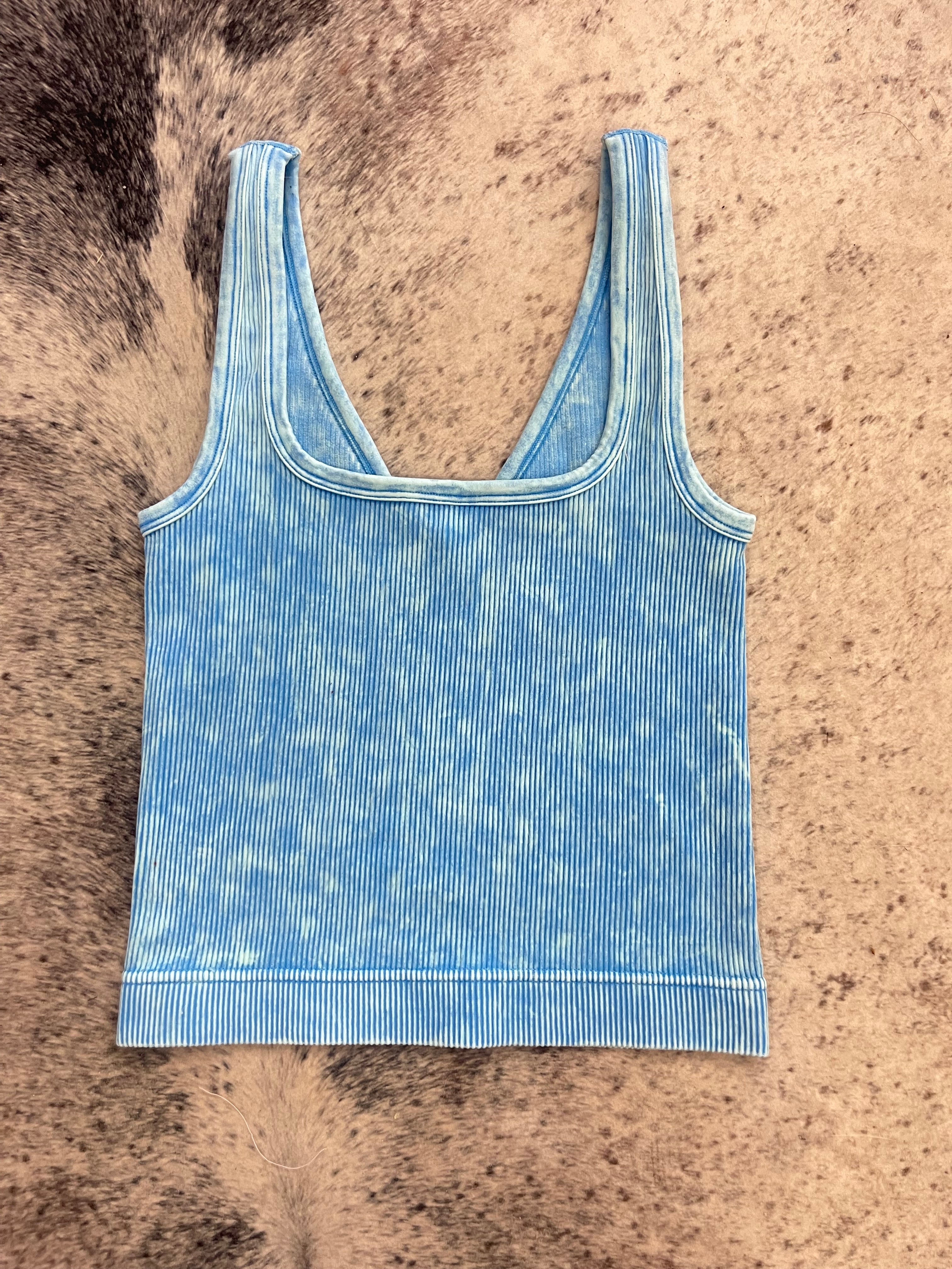 Reversible Neckline Cropped Tank