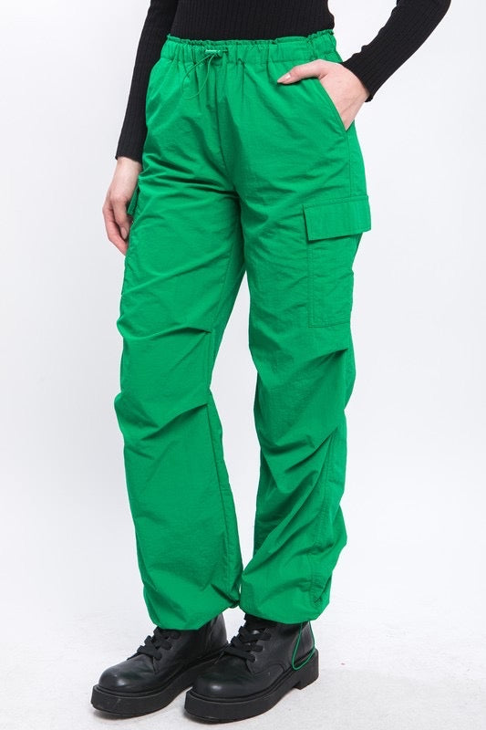 Parachute Cargo Pants;