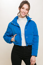 Load image into Gallery viewer, Puffer Cropped Jacket
