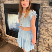 KIDS 2 Piece Skirt and Top Set