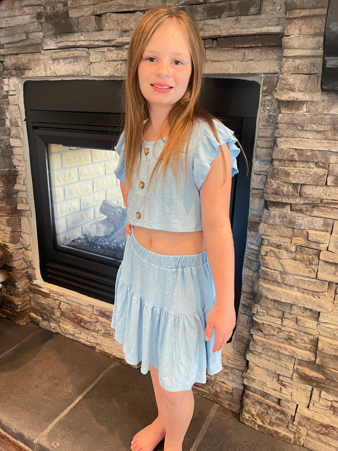 KIDS 2 Piece Skirt and Top Set