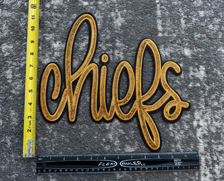 Chiefs (Gold) Sequin X-Large Patch