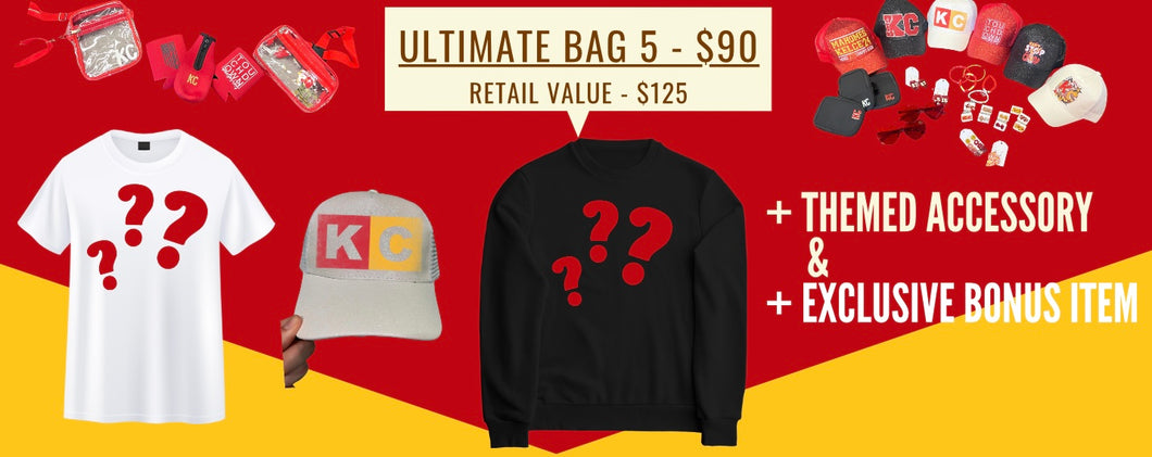 ❤️BAG 5💛KC❤️CHIEFS💛Mystery❤️Bags💛