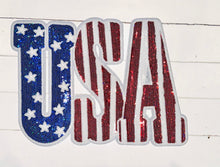 Load image into Gallery viewer, USA Stars and Stripes Sequin Patch (11 inch)
