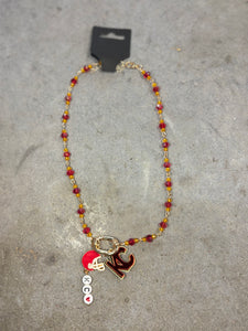 KC & Helmet Necklace