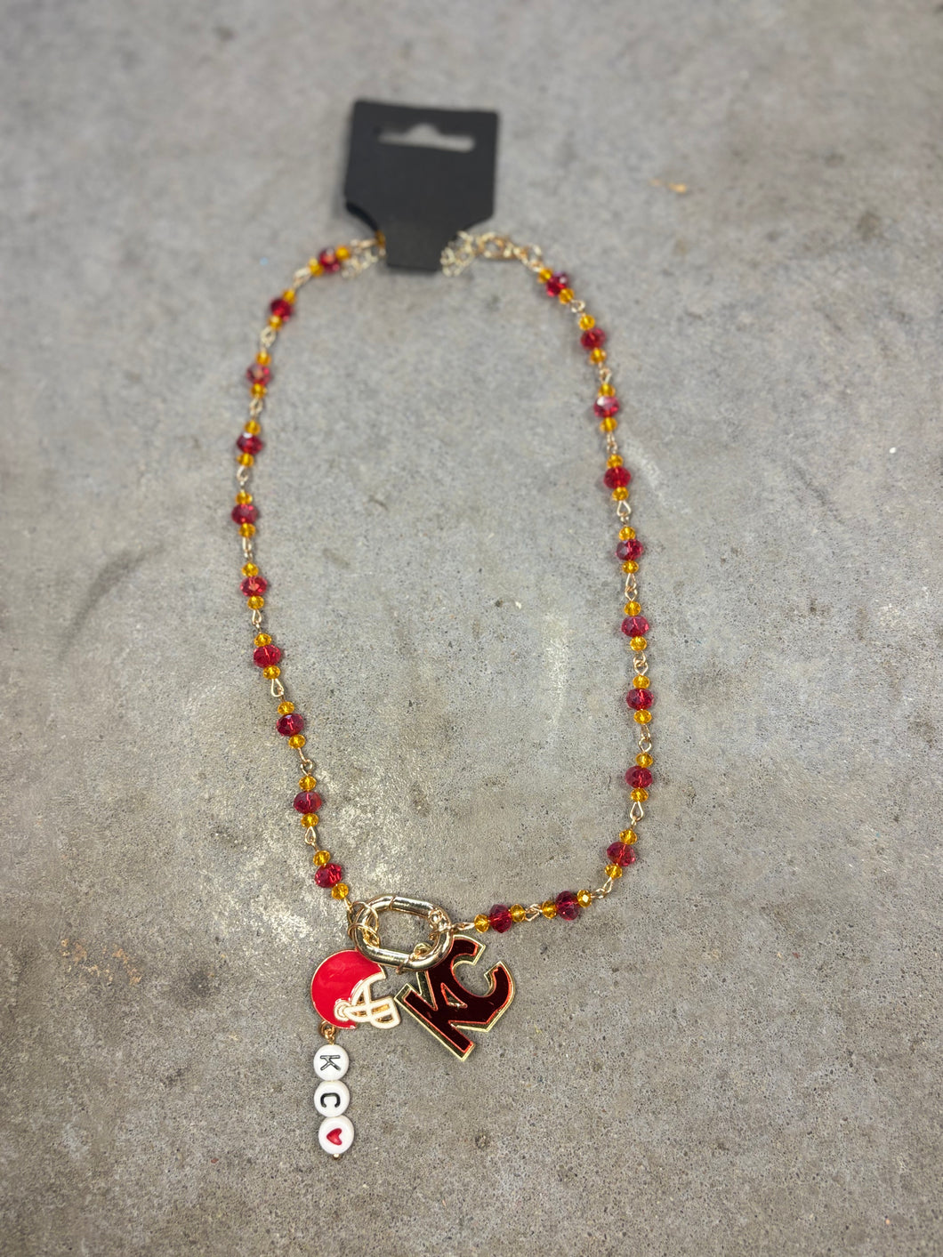 KC & Helmet Necklace