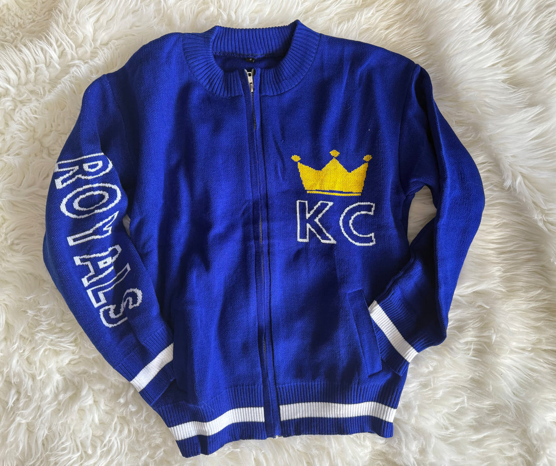 Royals Zip-Up Sweater w/Pockets (style 2)