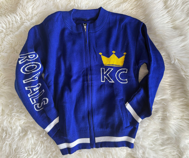 Royals Zip-Up Sweater w/Pockets (style 2)
