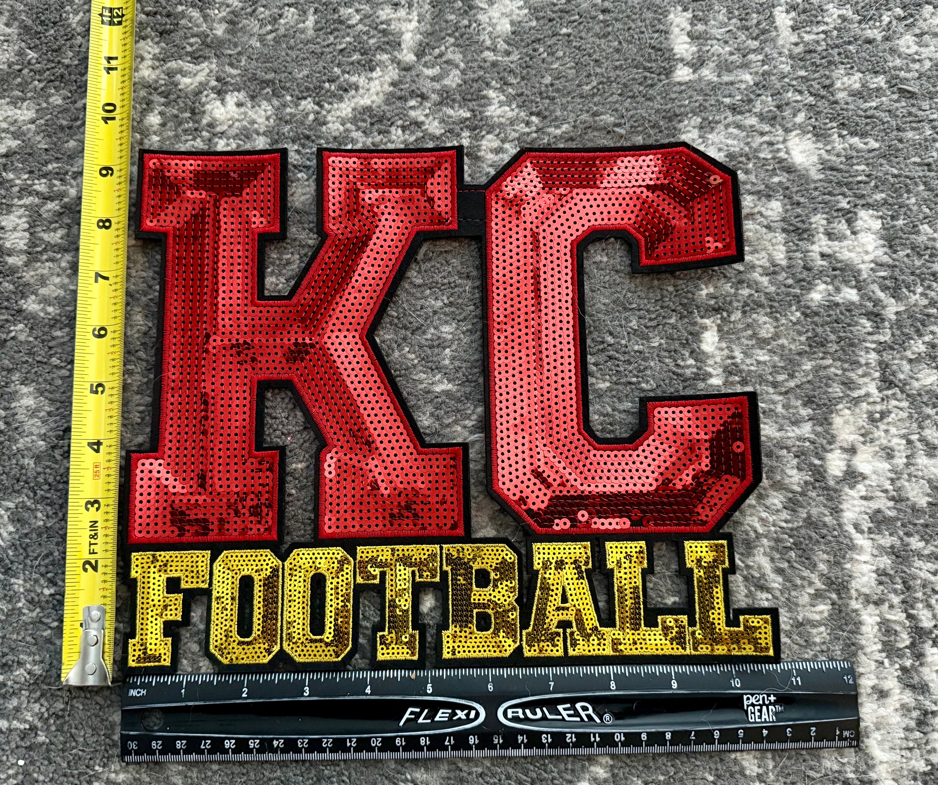 KC Football X-Large Patch