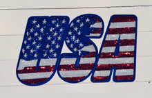 Load image into Gallery viewer, USA Flag Vibes Sequin Patch (11 inch)
