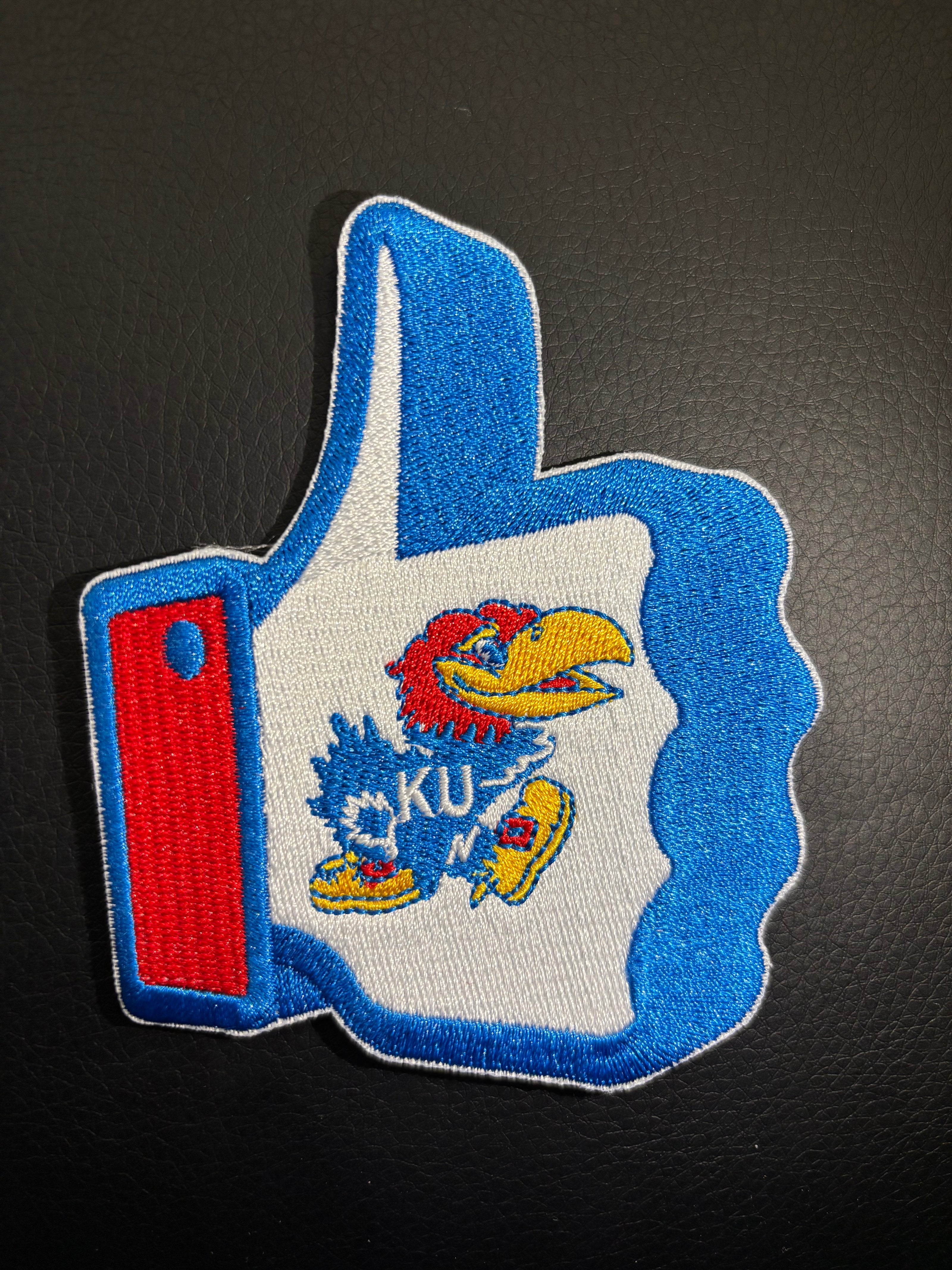 Thumbs Up Jayhawks Patch