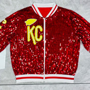 CHIEFS Sequin Bomber Jacket