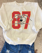 Load image into Gallery viewer, KIDS CHIEFS Sweatshirt 87 w/Heart Hands
