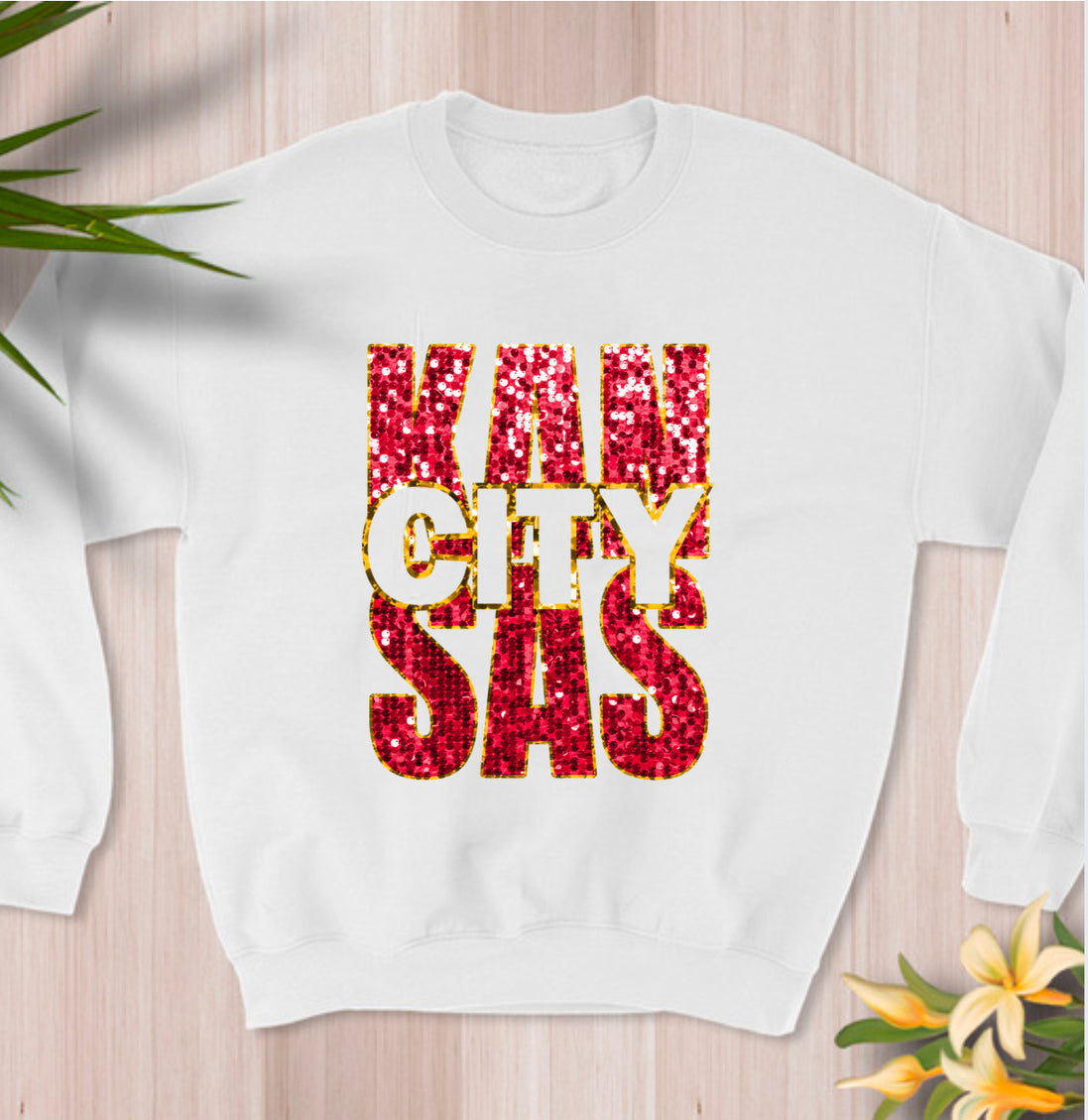 Kansas City Sweatshirt (Faux Sequins)