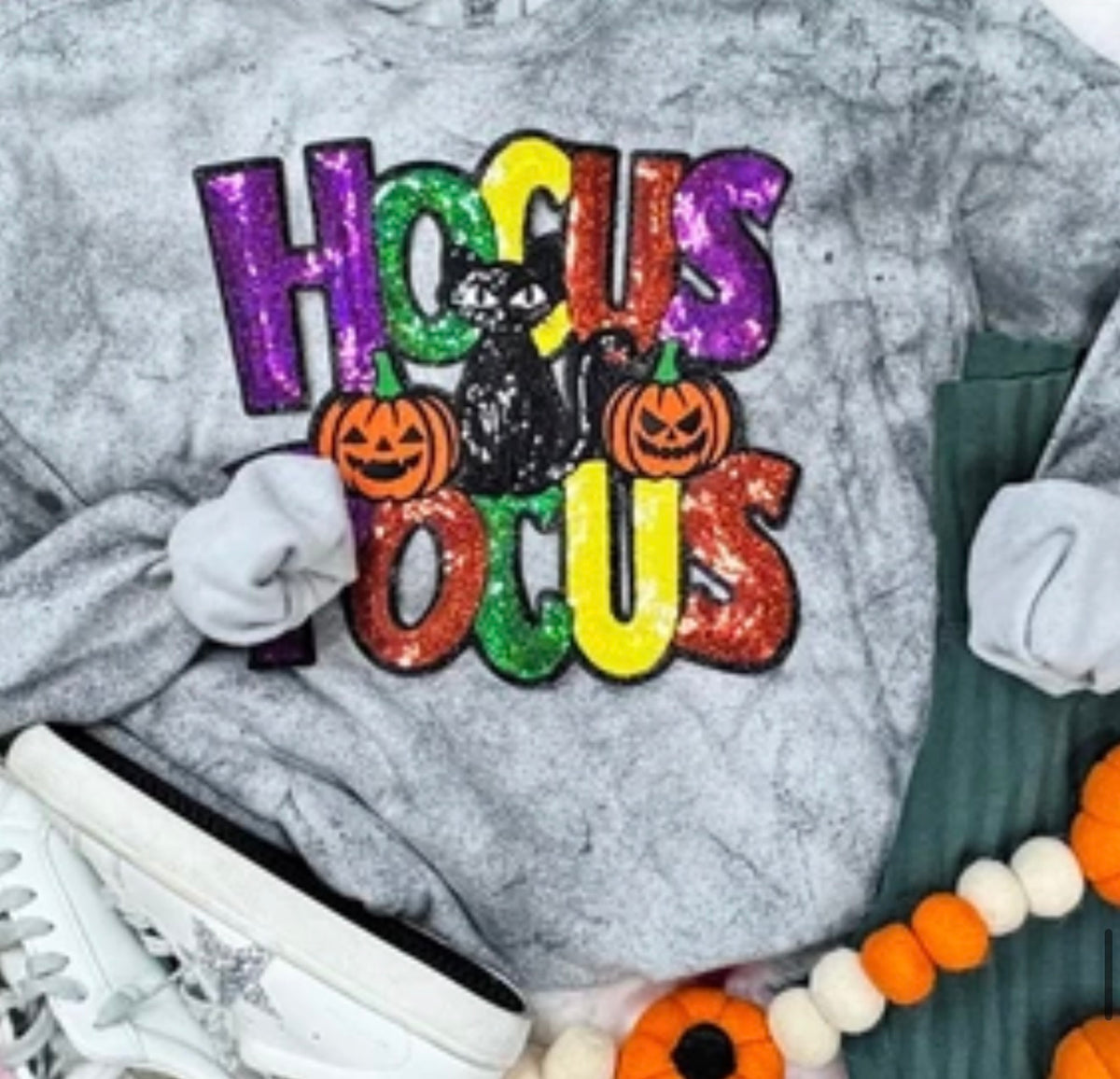 Hocus Pocus Sequin Halloween Patch