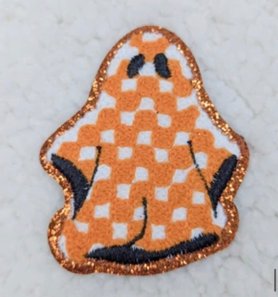 Ghost Chenille Halloween Patch