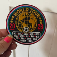 World Cup Cities on World Tour Embroidered Patch (3 inch)
