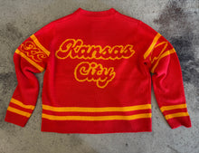 Load image into Gallery viewer, Zip-Up Chiefs Sweater (Red and Yellow)
