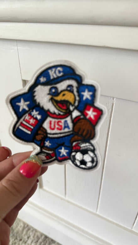 World Cup USA Eagle Embroidered Patch (3 inch)