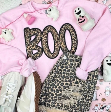 Leopard Boo Halloween Patch