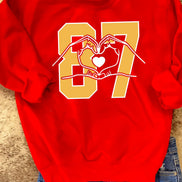KIDS CHIEFS Sweatshirt 87 w/Heart Hands