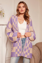 Load image into Gallery viewer, Checkerboard Knit Cardigan
