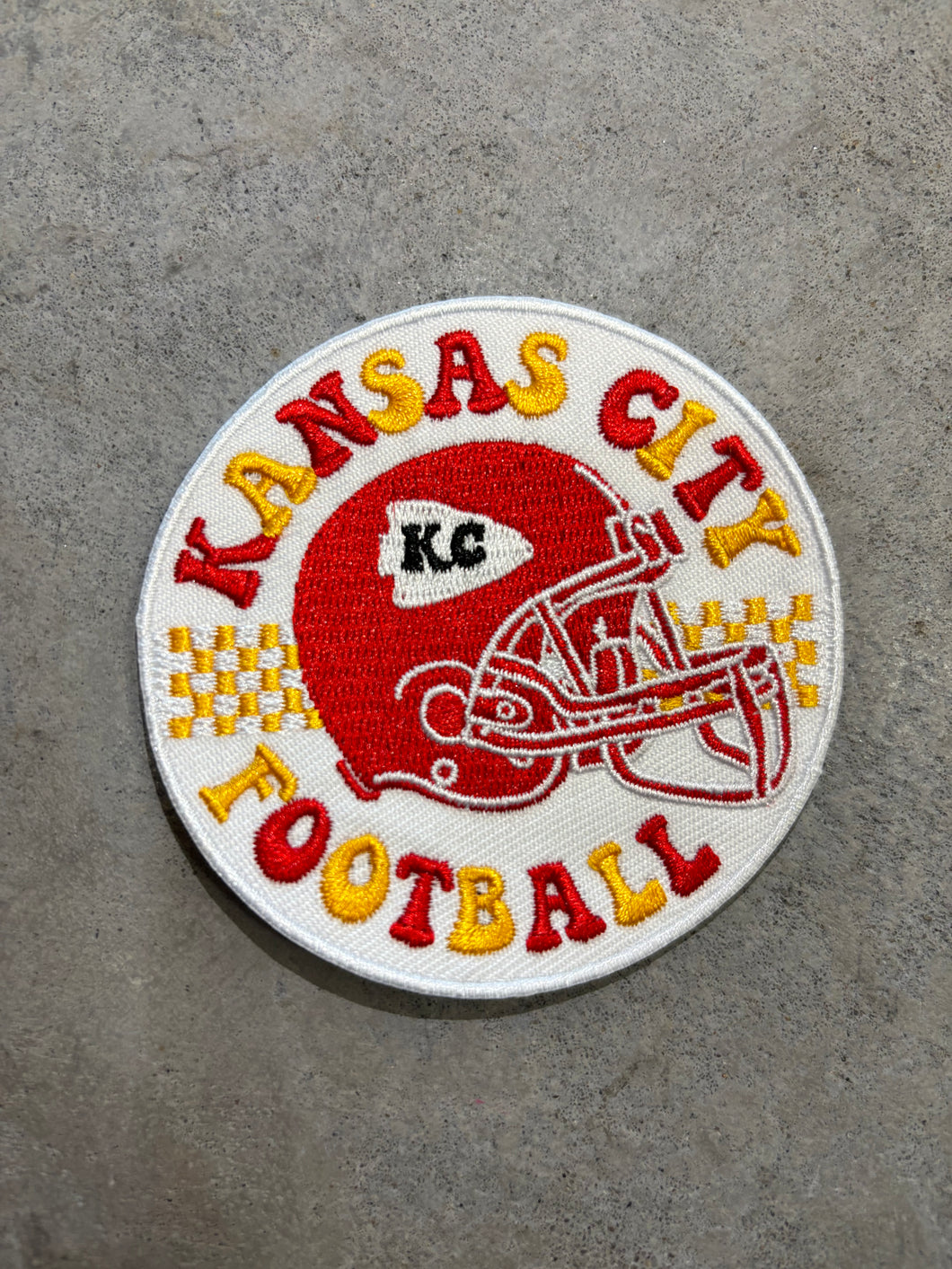 Kansas City Helmet Iron-On Patch