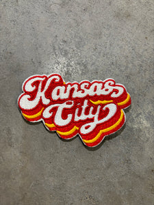 Kansas City Groovy Outline Iron-On Patch