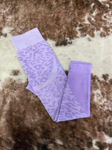 Purple Cheetah Print Leggings